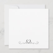 Eenvoudig legant die bruiloft vervoert sparen de D Save The Date (Achterkant)