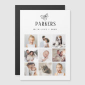 Eenvoudig legant familielid multi-fotoraster | Ker (Voorkant / Achterkant)