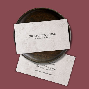 Eenvoudig legant Faux Stone Texture Attorney of la Visitekaartje