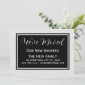 Eenvoudig legant hebben we adreswijziging verplaat aankondiging (Staand voorkant)
