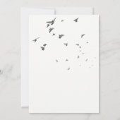 Eenvoudig legant lot van Doves Wedding Invitation Kaart (Achterkant)