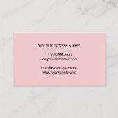 Eenvoudig legant Printed Kraft Paper Consultant Visitekaartje (Achterkant)