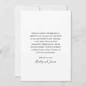 Eenvoudig legant script alleen gehuwde foto's brui aankondiging (Achterkant)