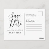 Eenvoudig legant sparen het Briefkaart van de Datu (Achterkant)