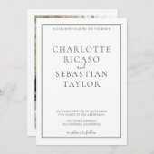 Eenvoudig legant Weddenschap (Voorkant / Achterkant)