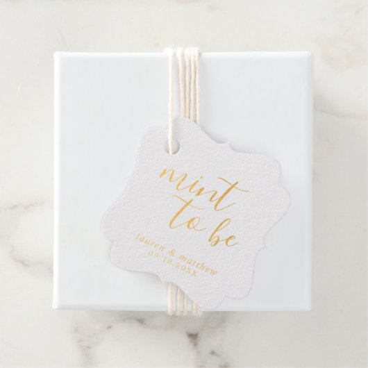 Eenvoudig legant Weddenschap Bedankjes Labels (Met doos)