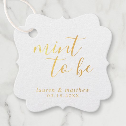 Eenvoudig legant Weddenschap Bedankjes Labels (Voorkant)