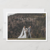 Eenvoudig legant Weddenschap Bedankkaart (Voorkant)