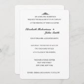 Eenvoudig legant Weddenschap Kaart (Voorkant / Achterkant)