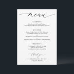 Eenvoudig legant Weddenschap Menu<br><div class="desc">Elegant huwelijksmenu: Geniet van verfijning met ons prachtig ontworpen Elegant huwelijksmenu. De sierlijke typografie en verfijnde lay-out zetten de toon voor een onvergetelijke eetervaring. Personaliseer het om er een gekoesterde aandenken van te maken. Verhoog uw receptie met deze tijdloze toevoeging. Bestel nu en laat de culinaire hoogstandjes uw dierbare gasten...</div>