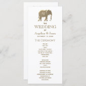 Eenvoudig legant Weddenschap Programmakaart (Voorkant / Achterkant)