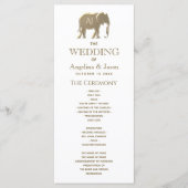 Eenvoudig legant Weddenschap Programmakaart (Voorkant)