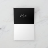 Eenvoudig legant zijn stemstemmen op het huwelijk kaart (Binnen)