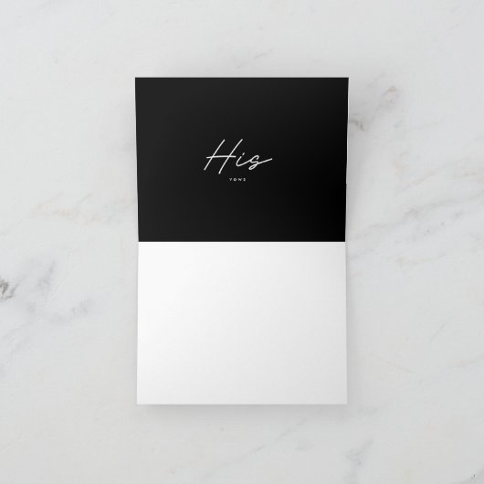 Eenvoudig legant zijn stemstemmen op het huwelijk kaart (Binnen)