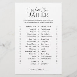 Eenvoudig legant zou ze liever Vrijgezellenfeest s