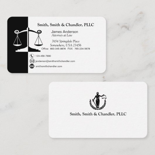 Eenvoudig legante Visitekaartjes (Voorkant / Achterkant)