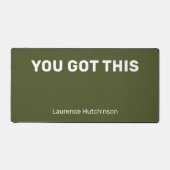 Eenvoudig Leger Groen Je hebt deze stijlvolle naam Bureaumat (Voorkant)