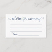 Eenvoudig leisteen advies | Dusty Blue Keepsake Ka Informatiekaartje (Voorkant)