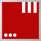 Eenvoudig Letter en Pictogram ART + uw kleuren en  Poster (Voorkant)