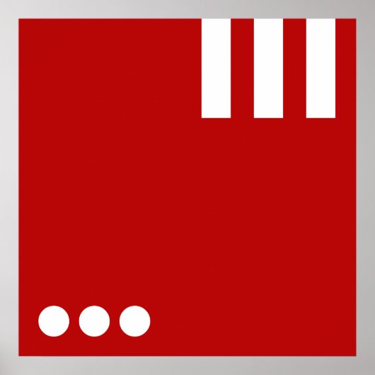 Eenvoudig Letter en Pictogram ART + uw kleuren en Poster (Voorkant)