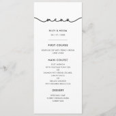 Eenvoudig leuk lettertypemenu menu (Voorkant)