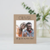 Eenvoudig leuk 'Wil je mijn getuige zijn' foto (Staand voorkant)