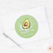 Eenvoudig Leuke Avocado Melk Label (Envelop)