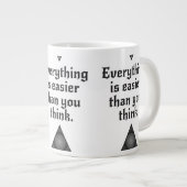 Eenvoudig leven grote koffiekop (Voorkant rechts)