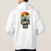Eenvoudig leven hoodie (Achterkant)