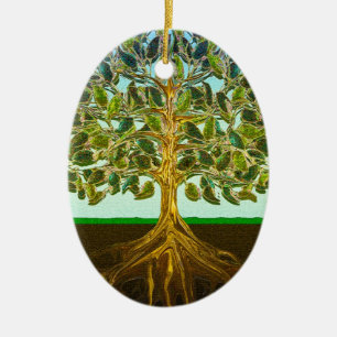 Eenvoudig leven in levensstijl keramisch ornament