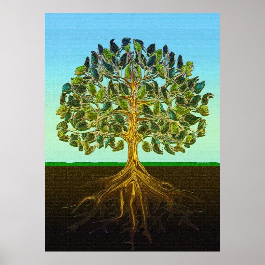 Eenvoudig leven in levensstijl poster (Voorkant)