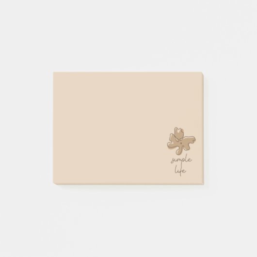 Eenvoudig Leven Minimalisme Notities Post-it® Notes (Voorkant)