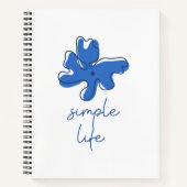 Eenvoudig Leven Minimalisme Spiraal Notebook Notitieboek (Voorkant)