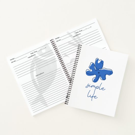 Eenvoudig Leven Minimalisme Spiraal Notebook Notitieboek (Binnen)