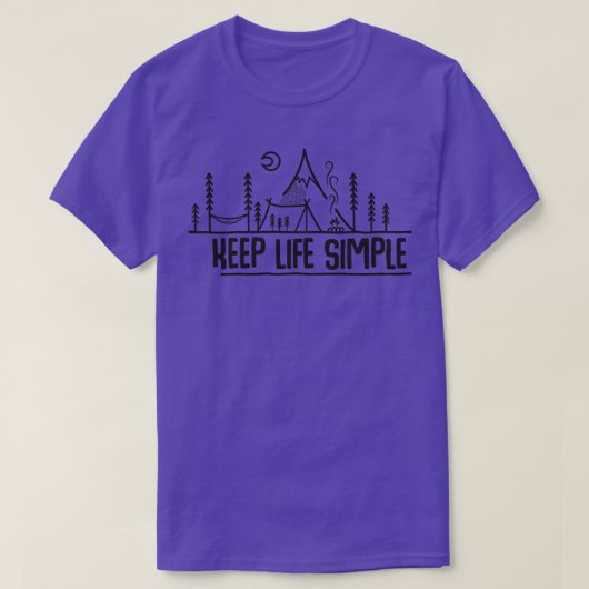 Eenvoudig leven t-shirt (Design voorkant)