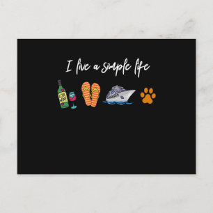 Eenvoudig leven Wijnkruising Honden kruising S Briefkaart