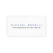 Eenvoudig leverbaar wit etiket (Voorkant)