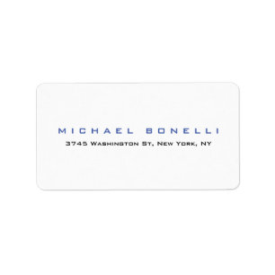 Eenvoudig leverbaar wit etiket