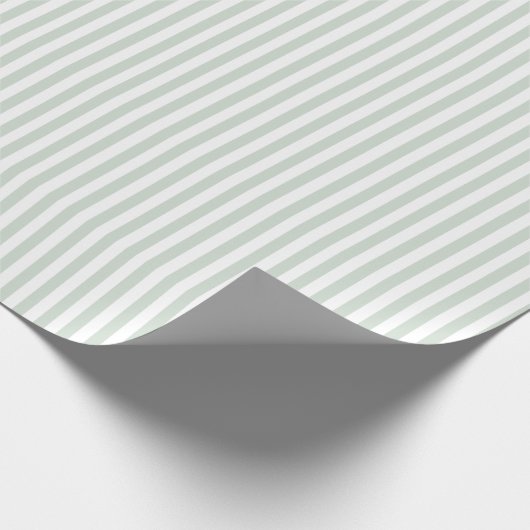 Eenvoudig licht en wit Stripes patroon Cadeaupapier (Hoek)