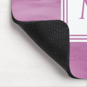 Eenvoudig licht Paars subtiel marmer modern monogr Muismat (Hoek)