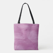 Eenvoudig licht Paars subtiel marmer modern Monogr Tote Bag (Achterkant)