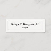 Eenvoudig, licht, schoon en professioneel Visiteka Mini Visitekaartje (Voorkant)