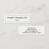 Eenvoudig, licht, schoon en professioneel Visiteka Mini Visitekaartje (Voorkant / Achterkant)