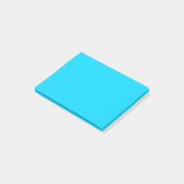 Eenvoudig lichtblauw post-it® notes (Schuin)