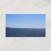 Eenvoudig, lichtblauw visitekaartje (Achterkant)