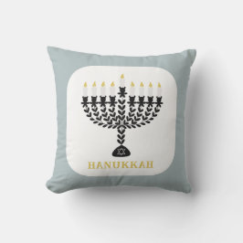 Eenvoudig lichtfestival Menorah Chanoeka Kussen