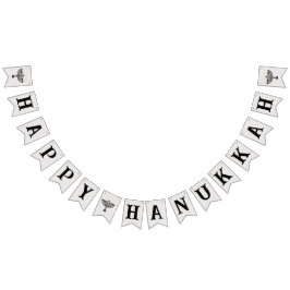 Eenvoudig lichtfestival Menorah Chanoeka Vlaggetjes