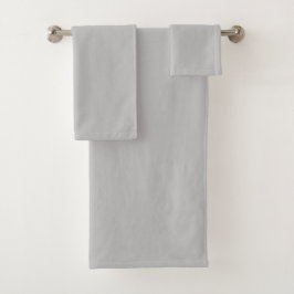 Eenvoudig Lichtgrijs Authority® Bad Handdoek