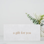 EENVOUDIG lichtgrijs cadeaubon (Staand voorkant)