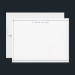 Eenvoudig Lichtgrijs Geometrisch Modern Profession Notitiekaartje<br><div class="desc">Dit ontwerp heeft een architectonisch geïnspireerde, eenvoudige rand, met ruimte voor een naam/tekst aan de onderkant. Klik op de aanpassen knop als u de ontwerpelementen wilt aanpassen en/of de tekst verder wilt aanpassen! Variaties van dit ontwerp, extra kleuren en bijpassende producten zijn beschikbaar in onze winkel, zazzle.com/store/doodlelulu. Neem contact met...</div>